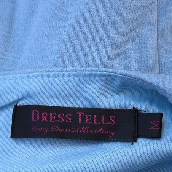 Every Dress Tells a Story Baby Blue Sleeveless Dress Women’s Size M Casual Chic - Picture 3 of 4